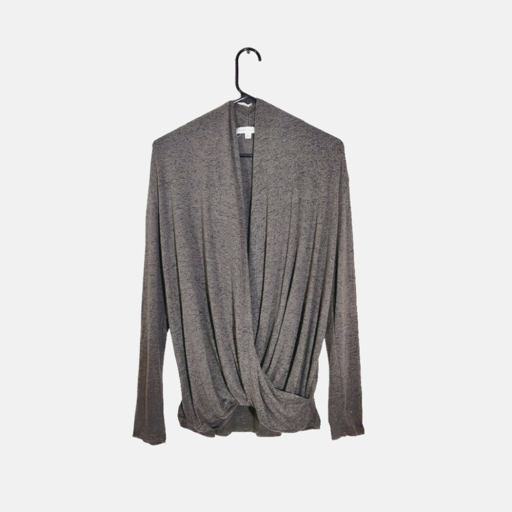 ⭐DownEast | Women's Wrap Sweater in Dark Tan